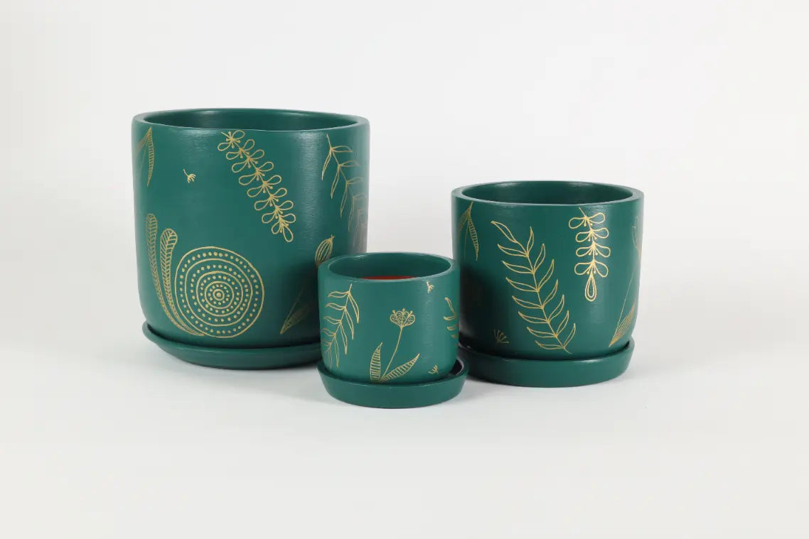 Golden Feather Planter