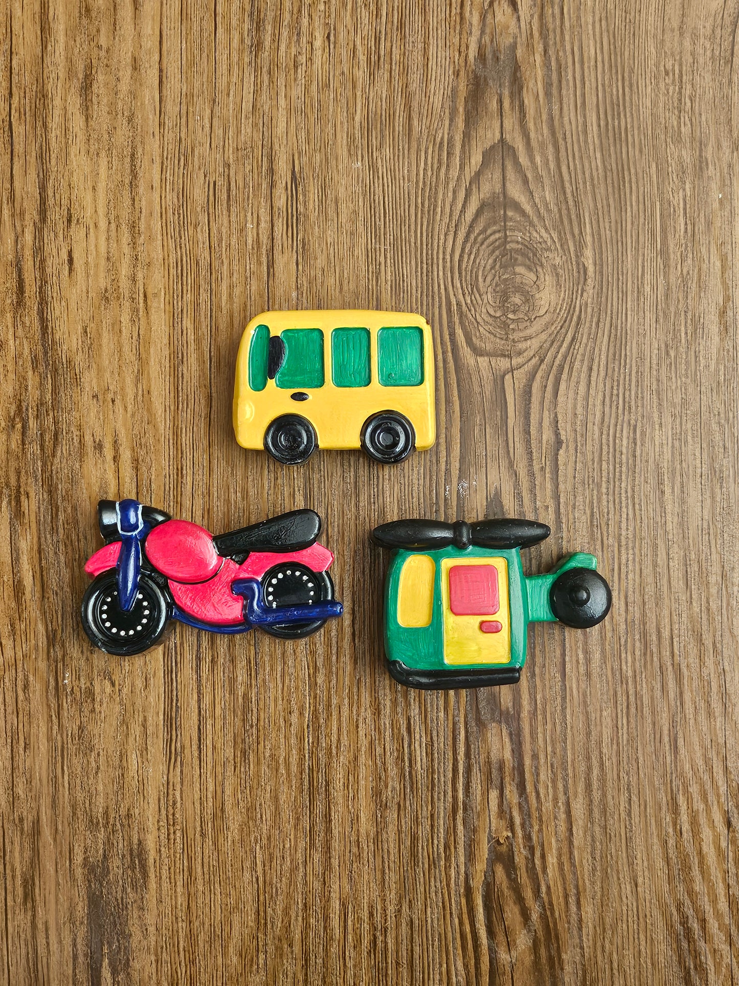 Paint Your Own Clay Magnets - Vehicle Theme