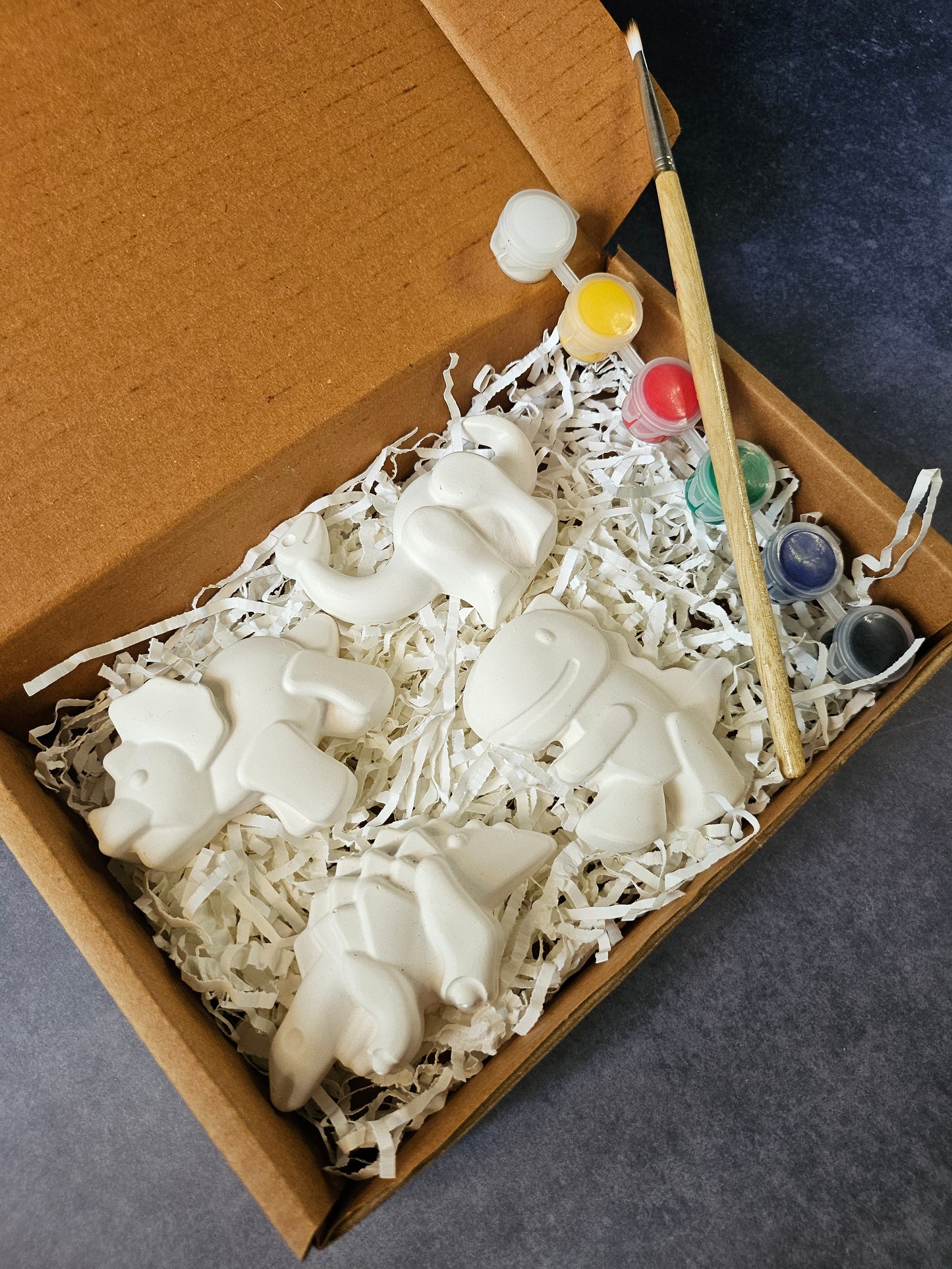 Paint Your Own Clay Magnets - Dinosaur Theme