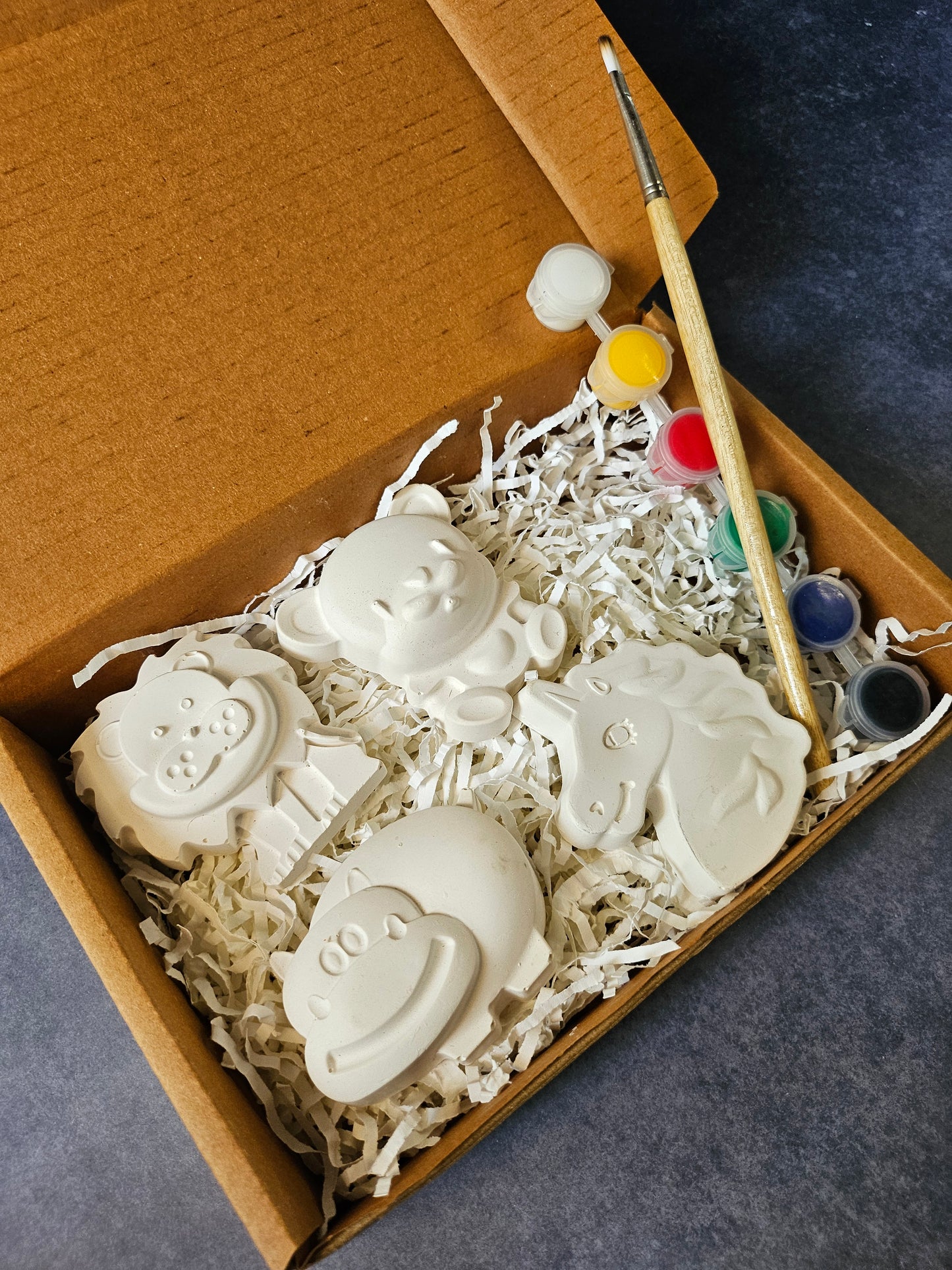 Paint Your Own Clay Magnets - Animal Theme