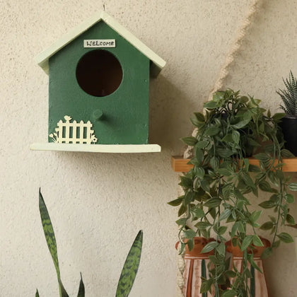 Chirpy Hut Birdhouse Wooden Birdhouse Garden Décor Craft Delights India