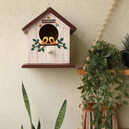 Love Birds Birdhouse Wooden Birdhouse Garden Décor Craft Delights India