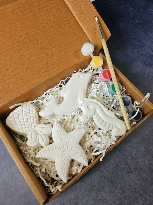 Paint Your Own Clay Magnets - Underwater Theme