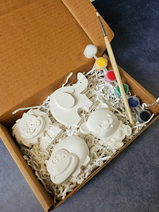 Paint Your Own Clay Magnets - Animal Theme