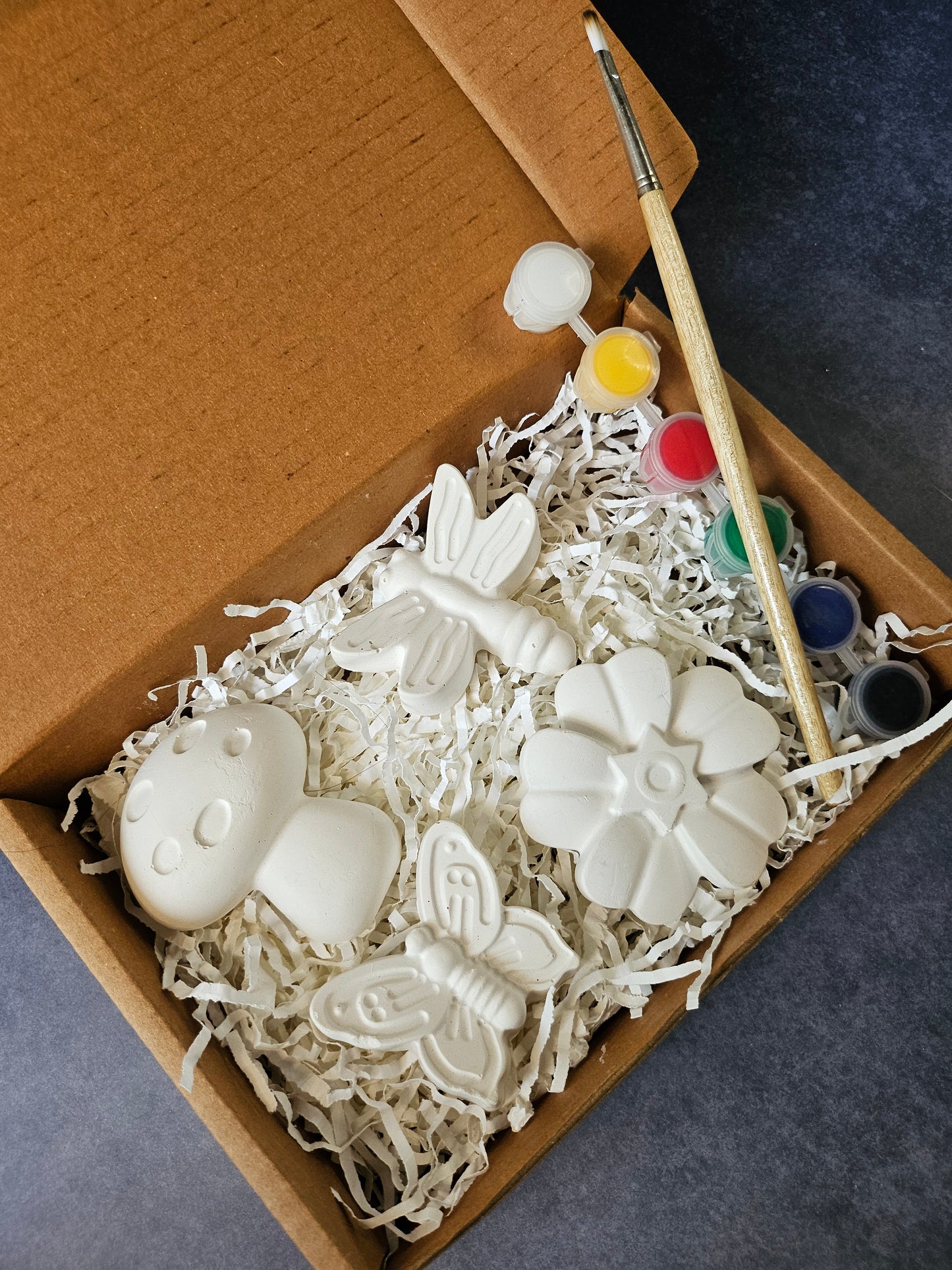 Paint Your Own Clay Magnets - Garden Theme