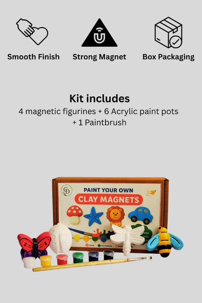 Paint Your Own Clay Magnets - Garden Theme