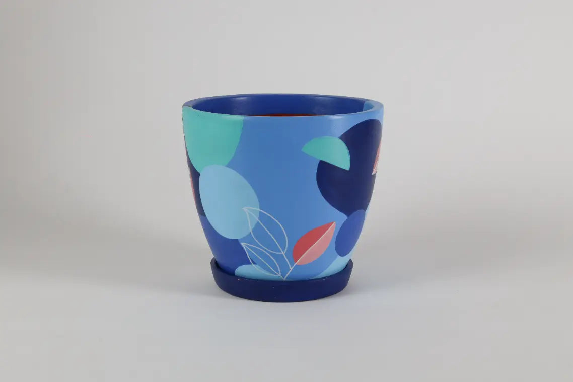 Blue Blast Planter Decorative Garden Planters Gifts For Office Desk