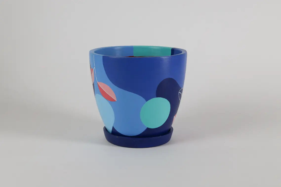 Blue Blast Planter Handcrafted Gifts For Birthdays and Housewarmings