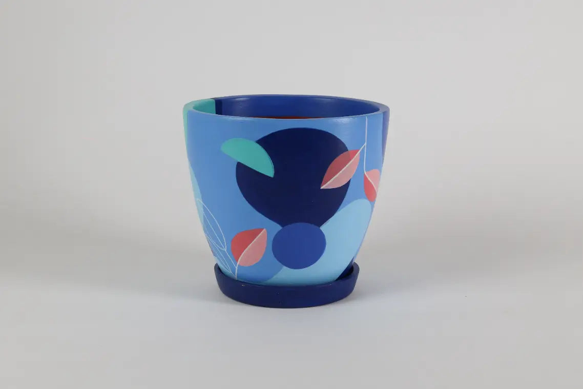 Blue Blast Planter Terracotta Pots Online India Eco Friendly Gifts