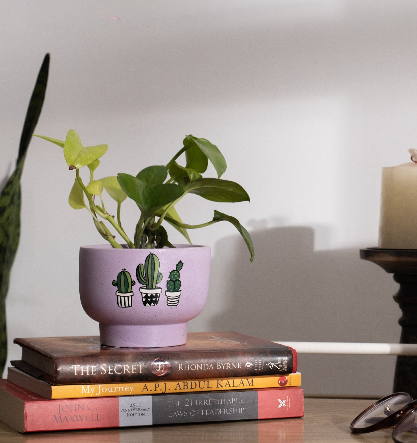 Bowl Planter Lavender Hand Painted Planters Craft Delights India