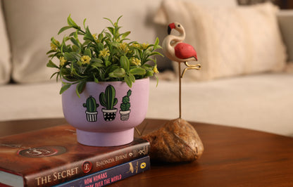 Bowl Planter Lavender Handmade Terracotta Planters Premium Home Décor