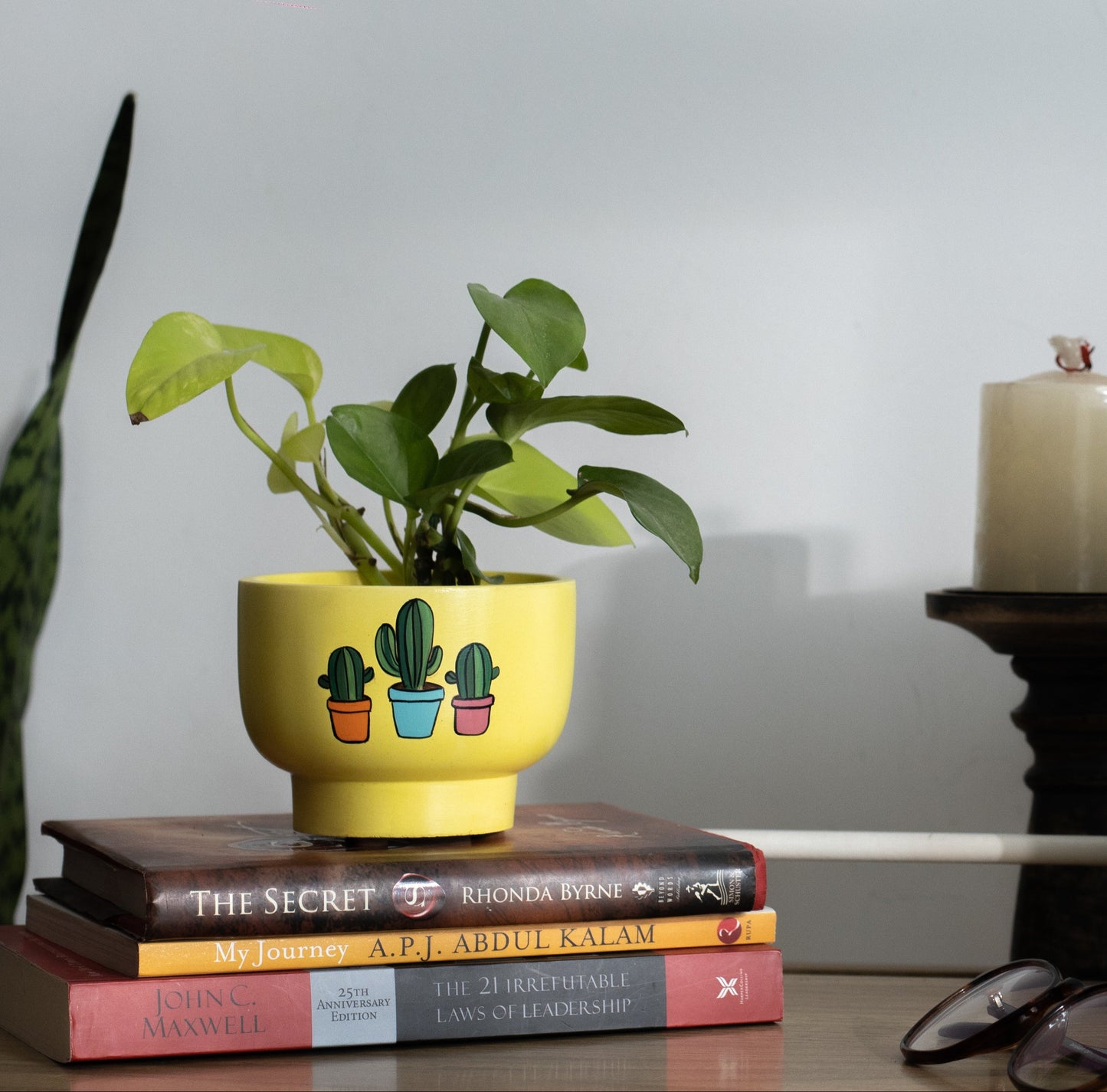 Bowl Planter Yellow Cheerful Pastel Premium Home Décor