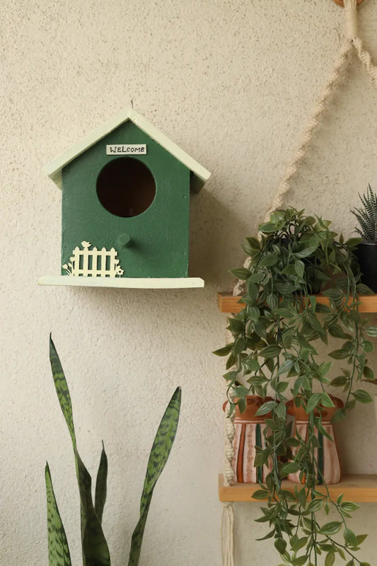 Chirpy Hut Birdhouse Wooden Birdhouse Garden Décor Craft Delights India