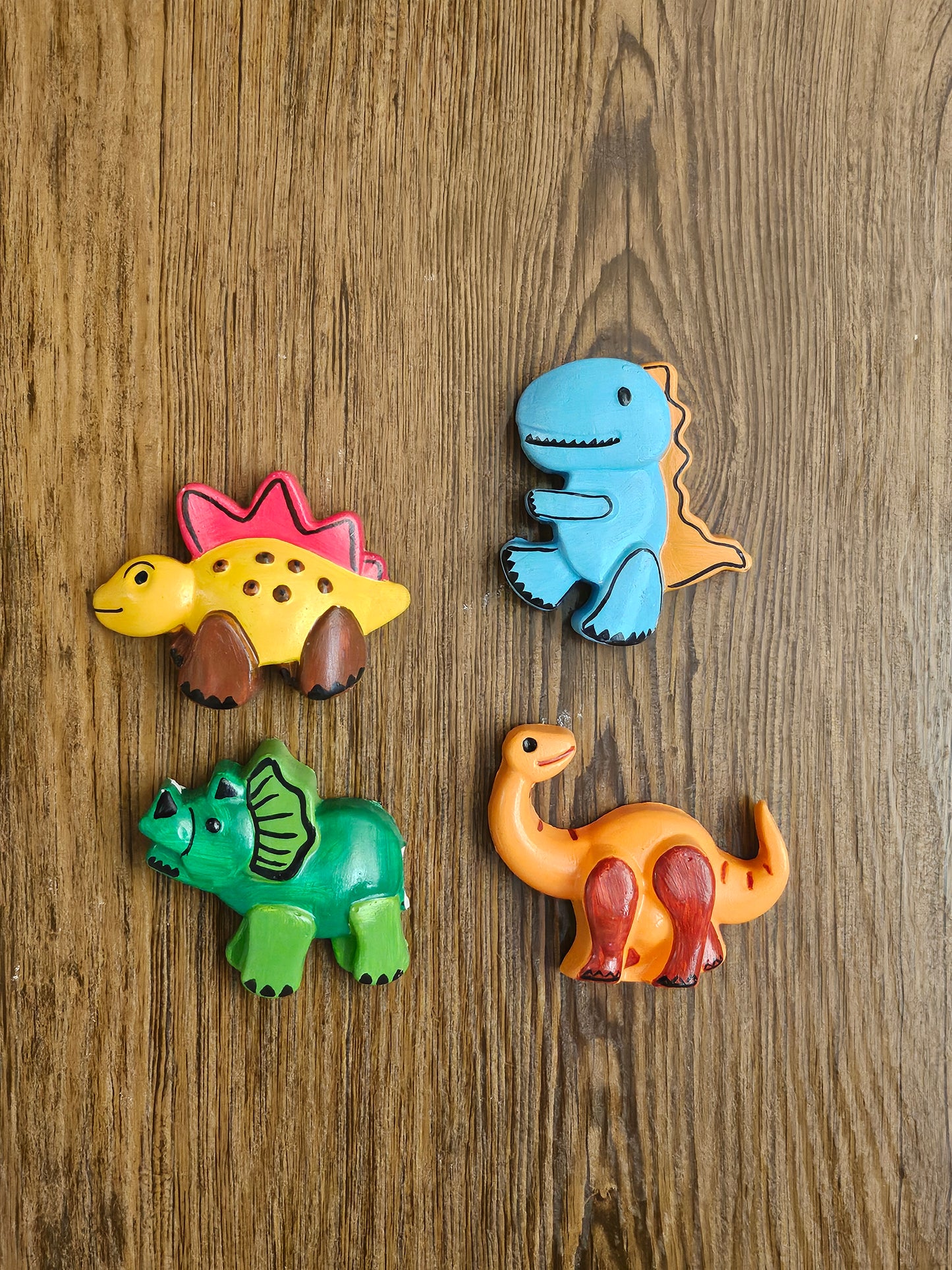 Dinosaur Theme Paint Your Own Clay Magnets Handcrafted Gifts Unique Gifting Ideas