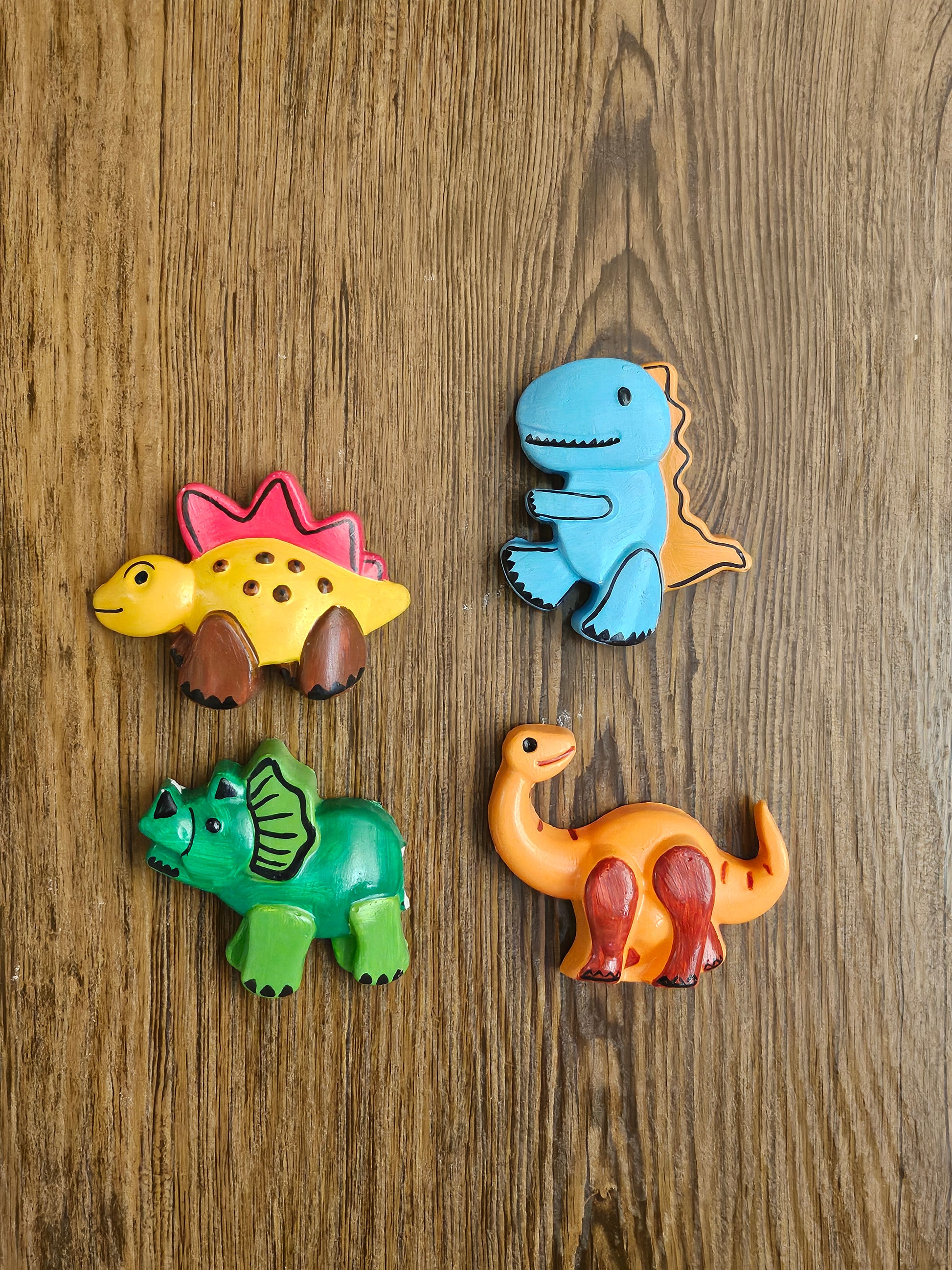 Dinosaur Theme Paint Your Own Clay Magnets Handcrafted Gifts Unique Gifting Ideas