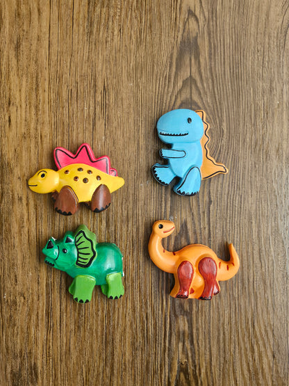 Dinosaur Theme Paint Your Own Clay Magnets Handcrafted Gifts Unique Gifting Ideas