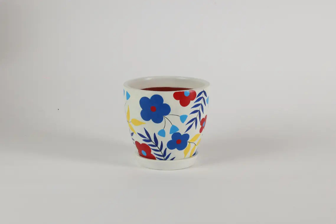 Floral Planter Handcrafted Gifts For Birthdays and Housewarmings