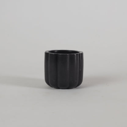 Flower Jar Planter Organizer Black Handcrafted Gifts Concrete Accents