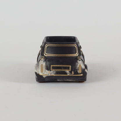 Handcrafted Concrete Car Planter/Organizer Black and white back view