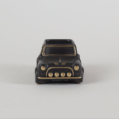 Handcrafted Concrete Car Planter and Oganizer Black Front view