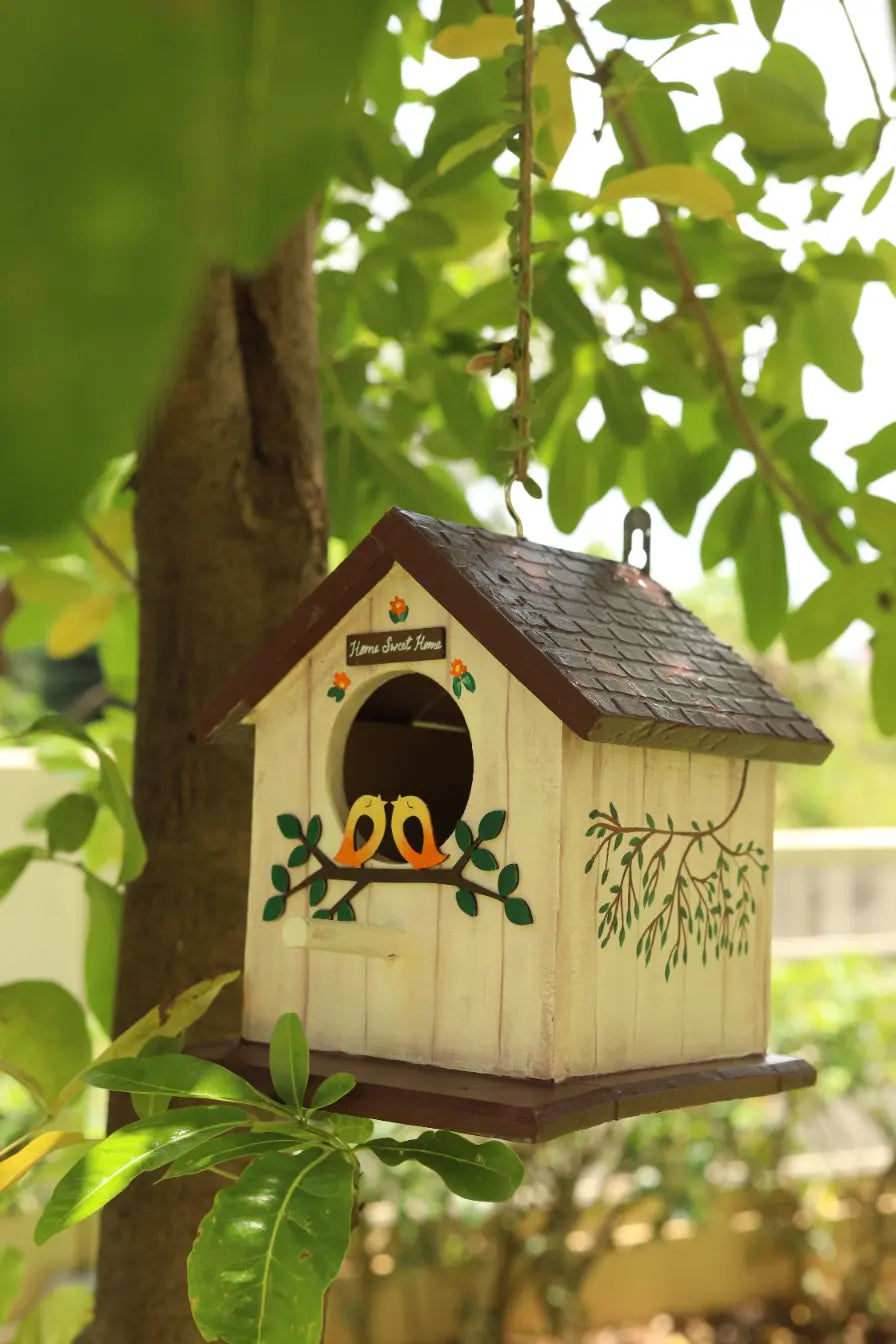 Love Birds Birdhouse Eco Friendly Gifts Sustainable Natural Wood