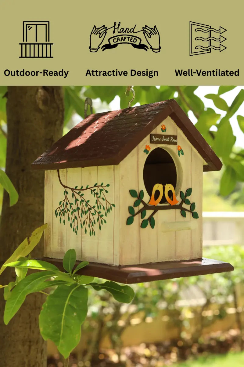 Love Birds Birdhouse Handcrafted Gifts Unique Nature Lover Gift Ideas
