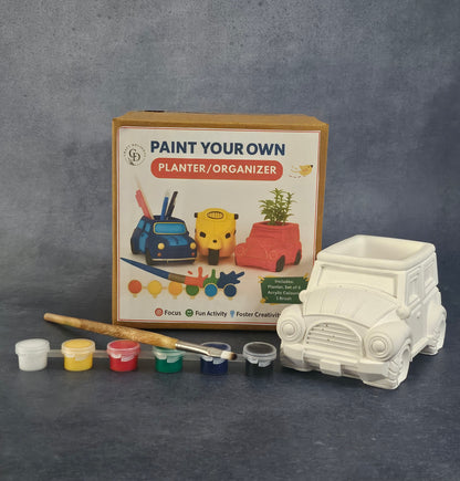 Paint Your Own Planter Organizer Jeep DIY Kits For Kids Hobby Painting Set