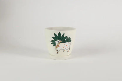 Pichwai Cow Planter Hand Painted Planters Premium Home Décor