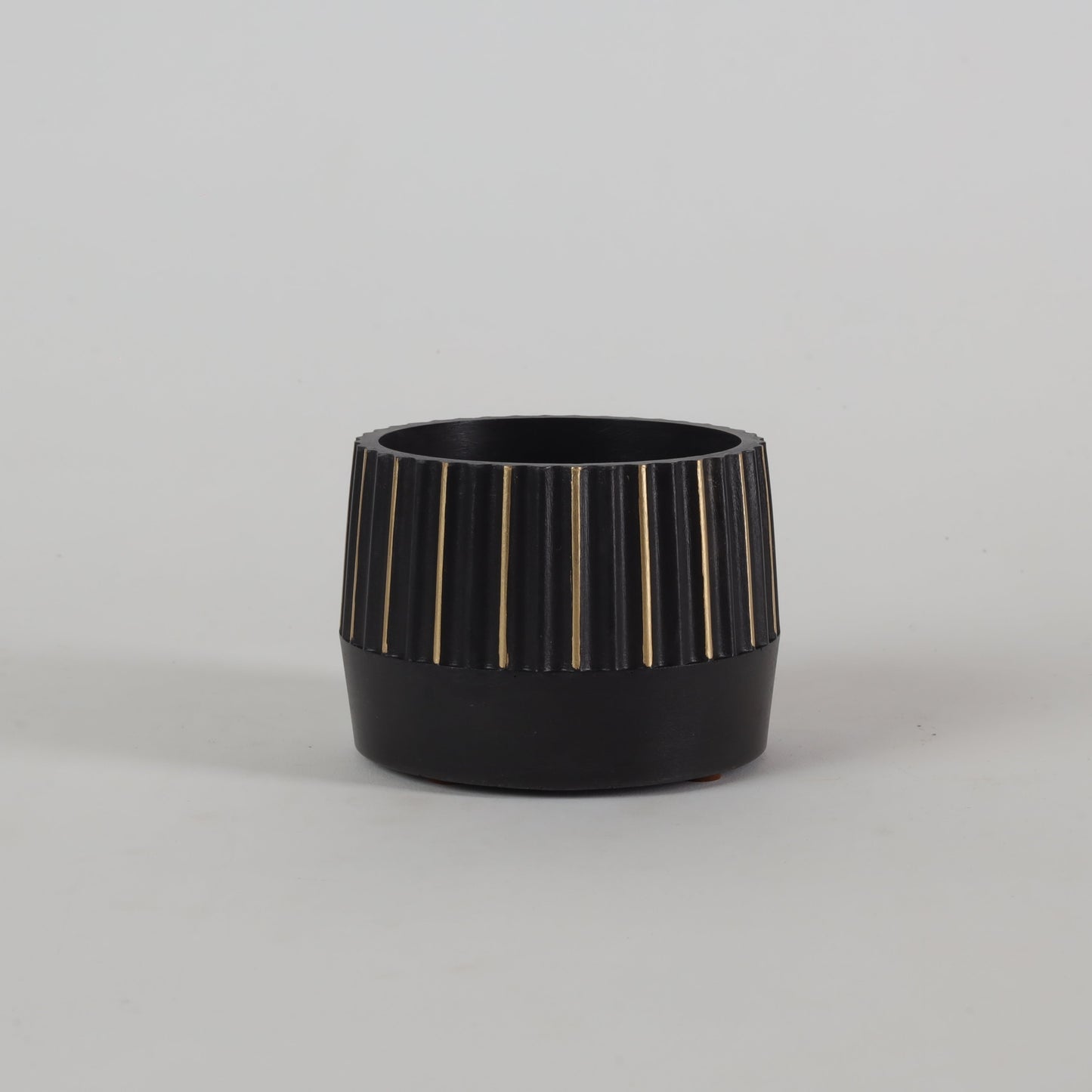 Ridge Planter Black Gifts For Office Desk Contemporary Plant Pots