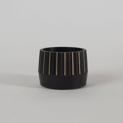 Ridge Planter Black Gifts For Office Desk Contemporary Plant Pots