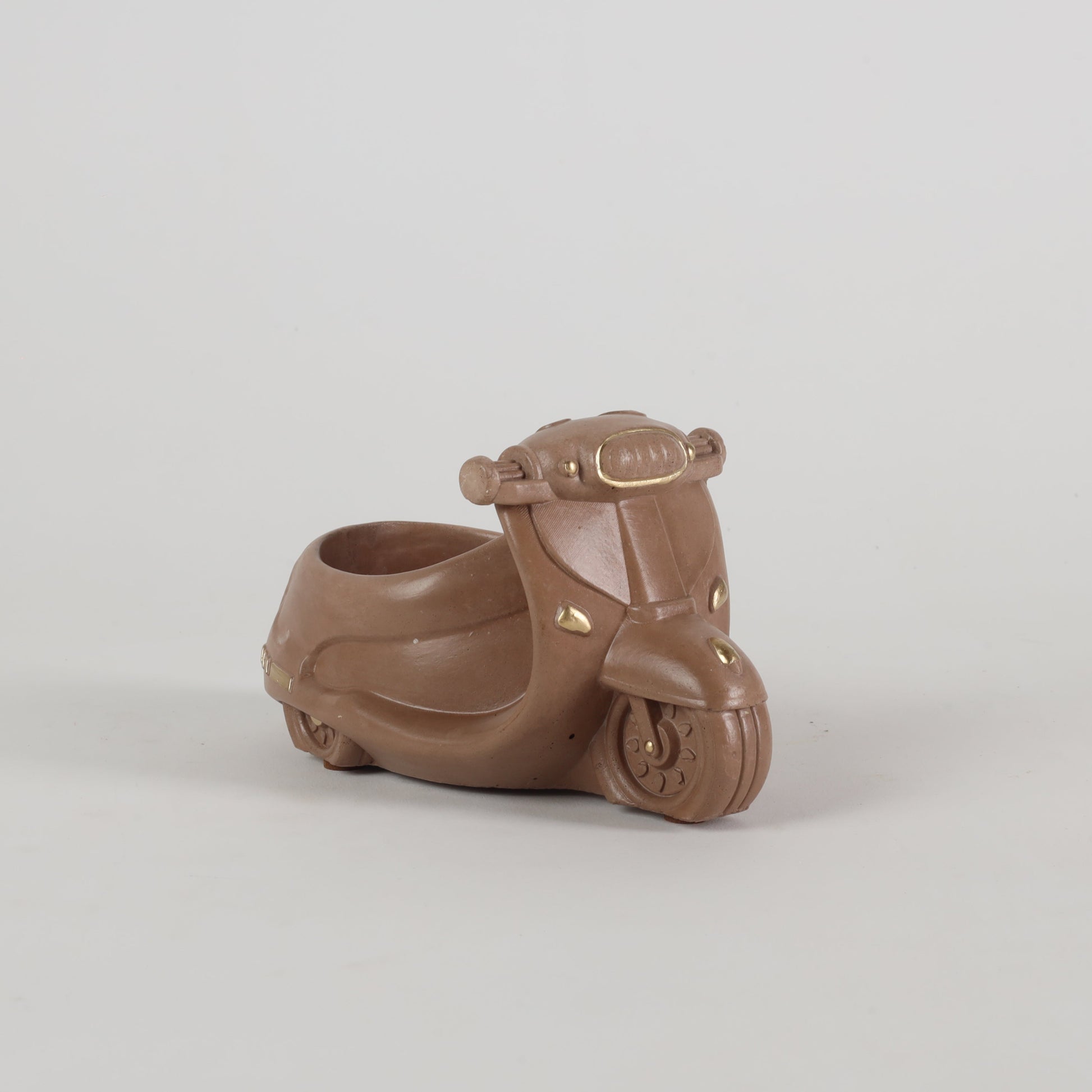 Scooter Planter Organizer Brown Gifts For Office Desk Key Holder