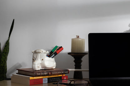 Scooter Planter Organizer White Functional Desk Organizers