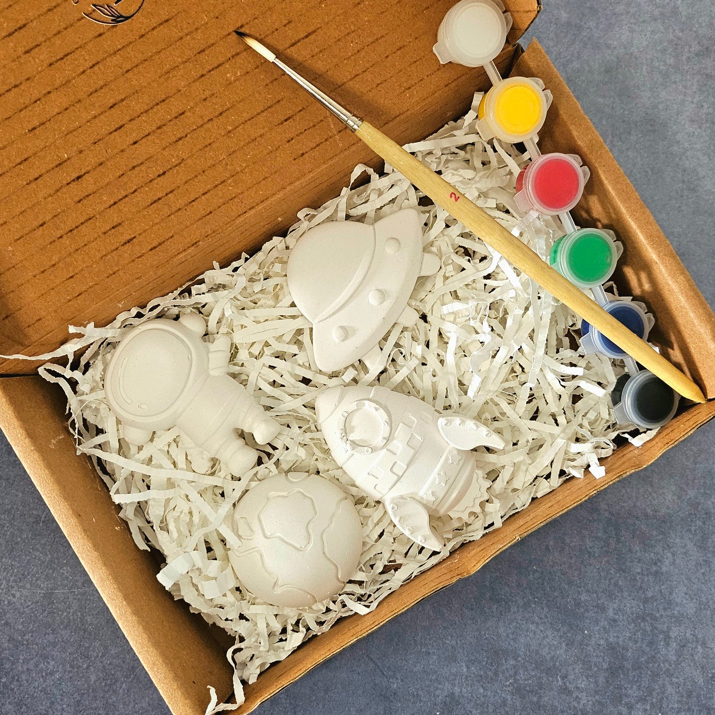 Space Theme Paint Your Own Clay Magnets DIY Kits For Kids Painting Hobby Set