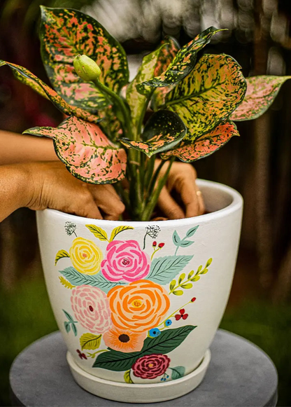 Spring Planter Hand Painted Planters Premium Home Décor