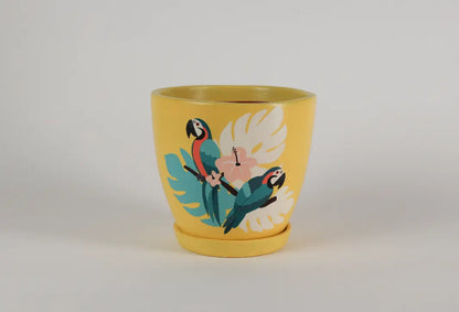 Tropical Parrot Planter Balcony Décor Indoor Planters Lifestyle Setup