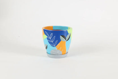 Tropical Sunset Planter Decorative Garden Planters Balcony Décor