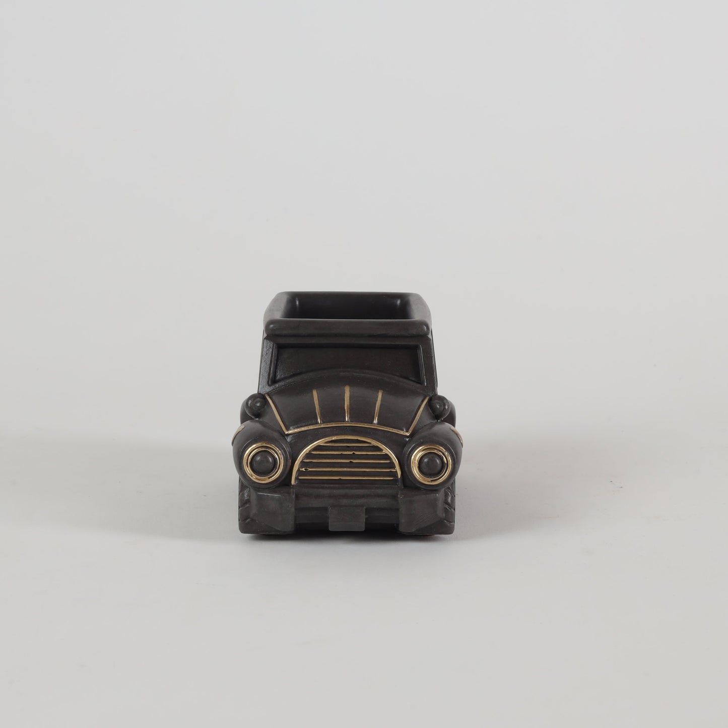 Vintage Car Planter Organizer Black Compact Desk Accessories
