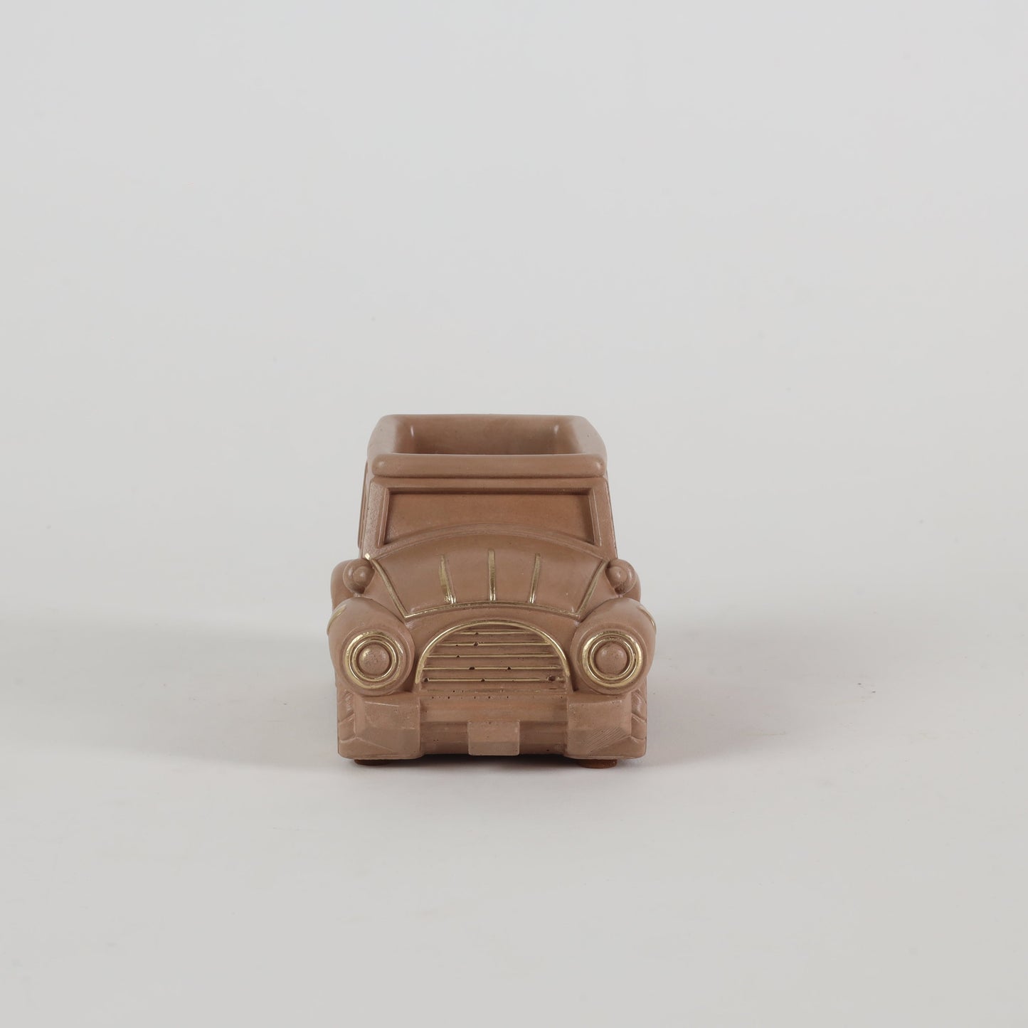 Vintage Car Planter Organizer Brown Unique Handcrafted Gifts For Plant Lovers