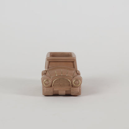Vintage Car Planter Organizer Brown Unique Handcrafted Gifts For Plant Lovers