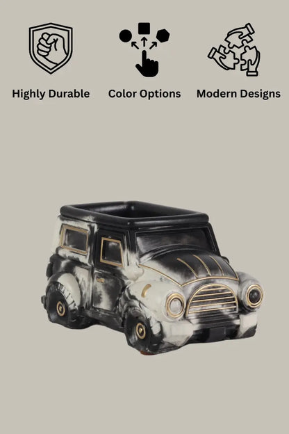 Vintage Car Planter Organizer Dual Tone Handcrafted Gifts Craft Delights