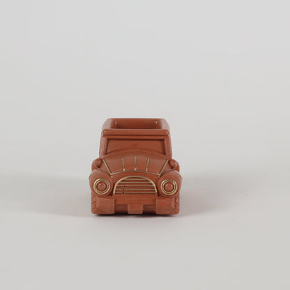 Vintage Car Planter Organizer Terracotta Balcony Décor Desktop Accents